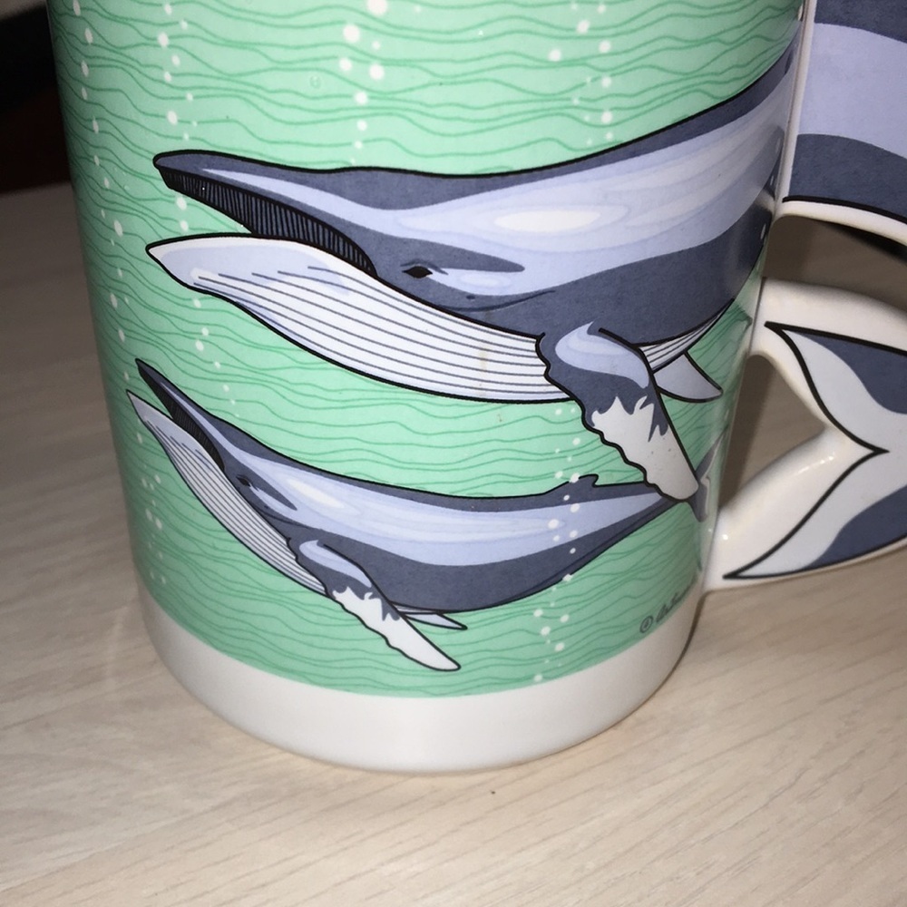 1992 Vintage Whale Tail Handle Coffee Mug - Picture 2 of 13